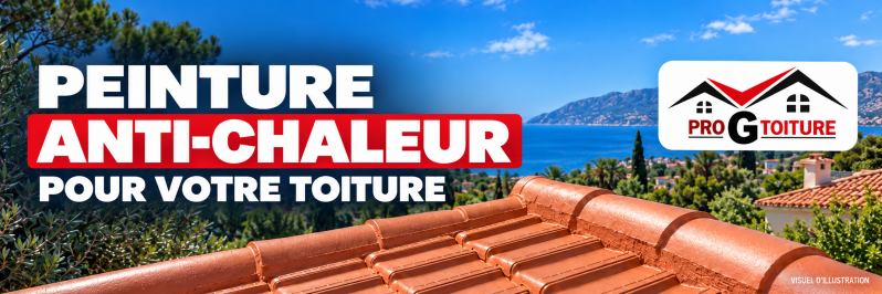     Peinture anti-chaleur pour toiture proposée par PRO-G-TOITURE à La Crau et dans le Var