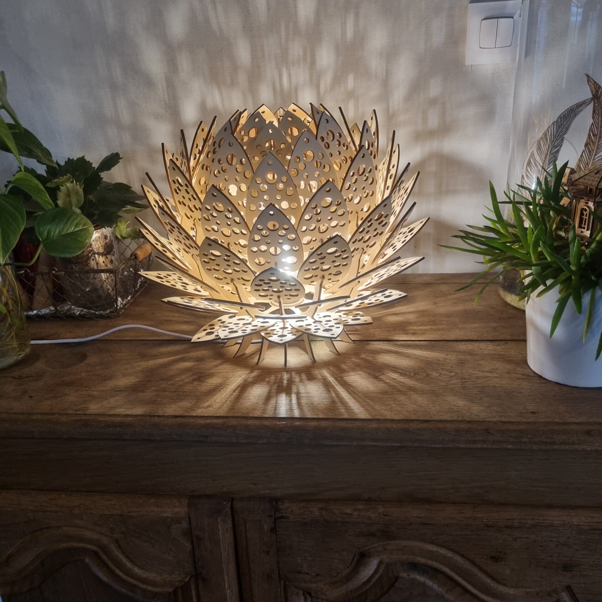 lampe deco lotus