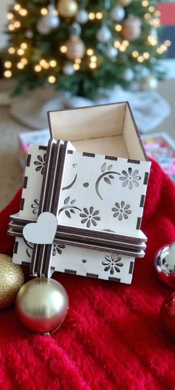 boîte à cadeaux carrée