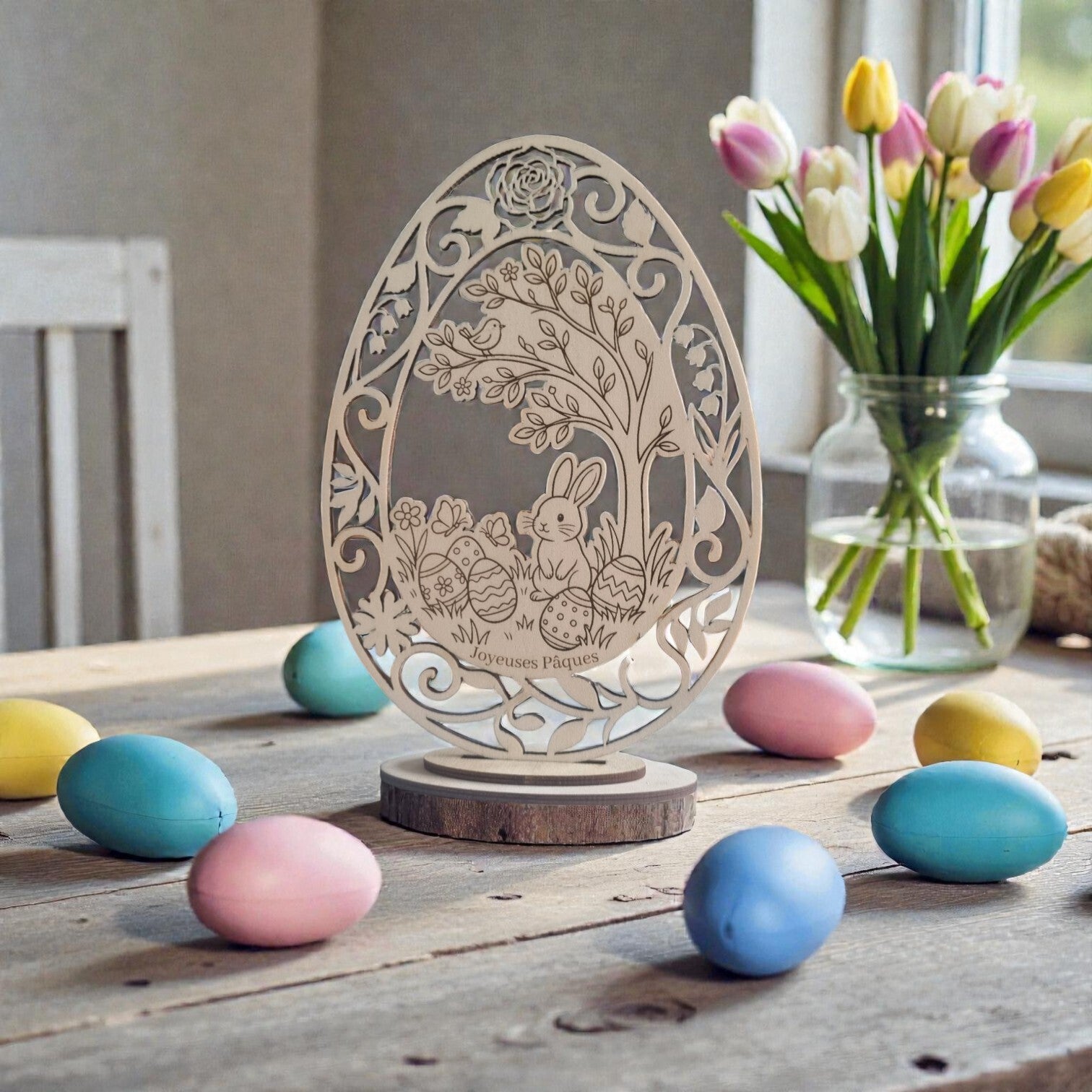 Œuf décoratif nature