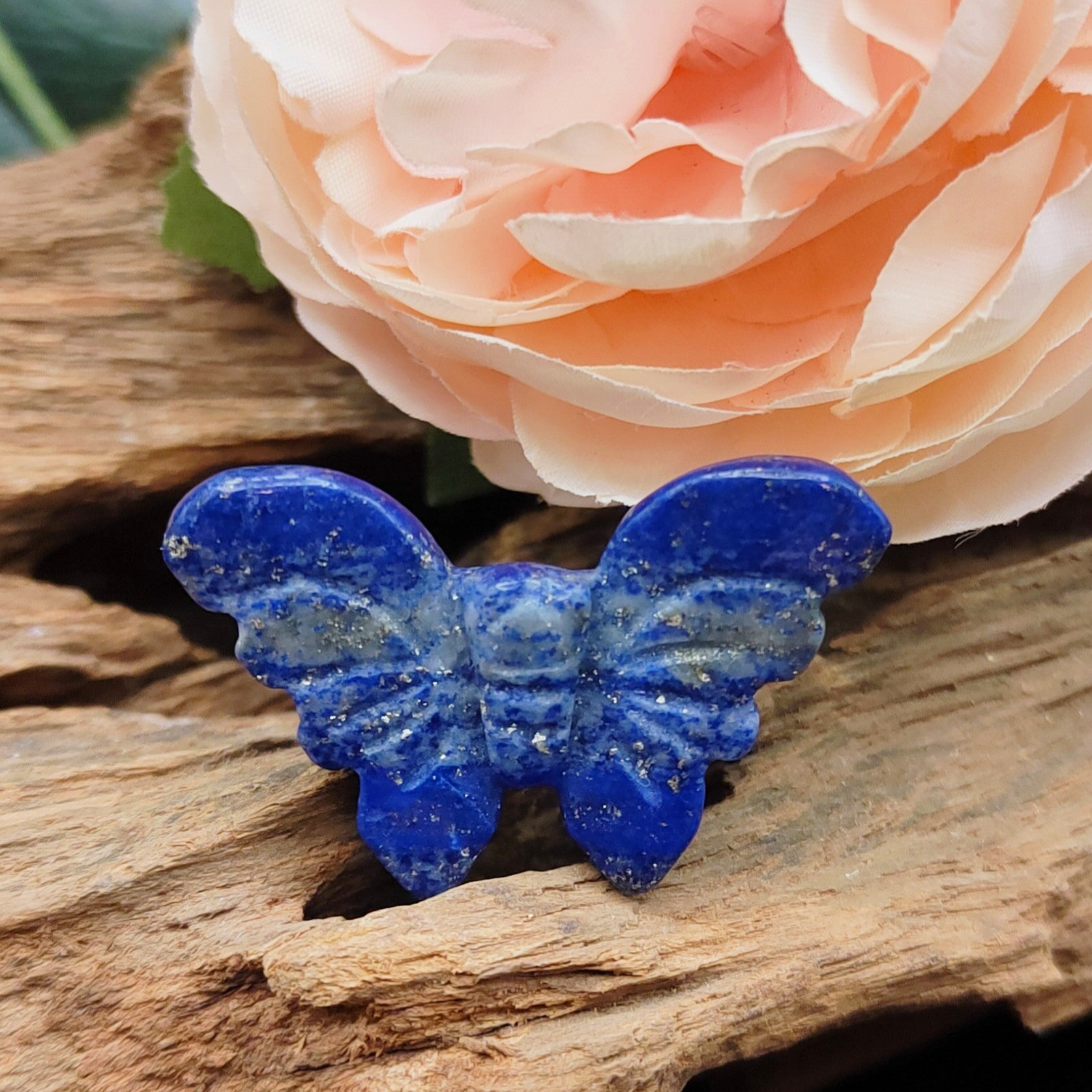 Lapis Lazuli vlinder mini 1