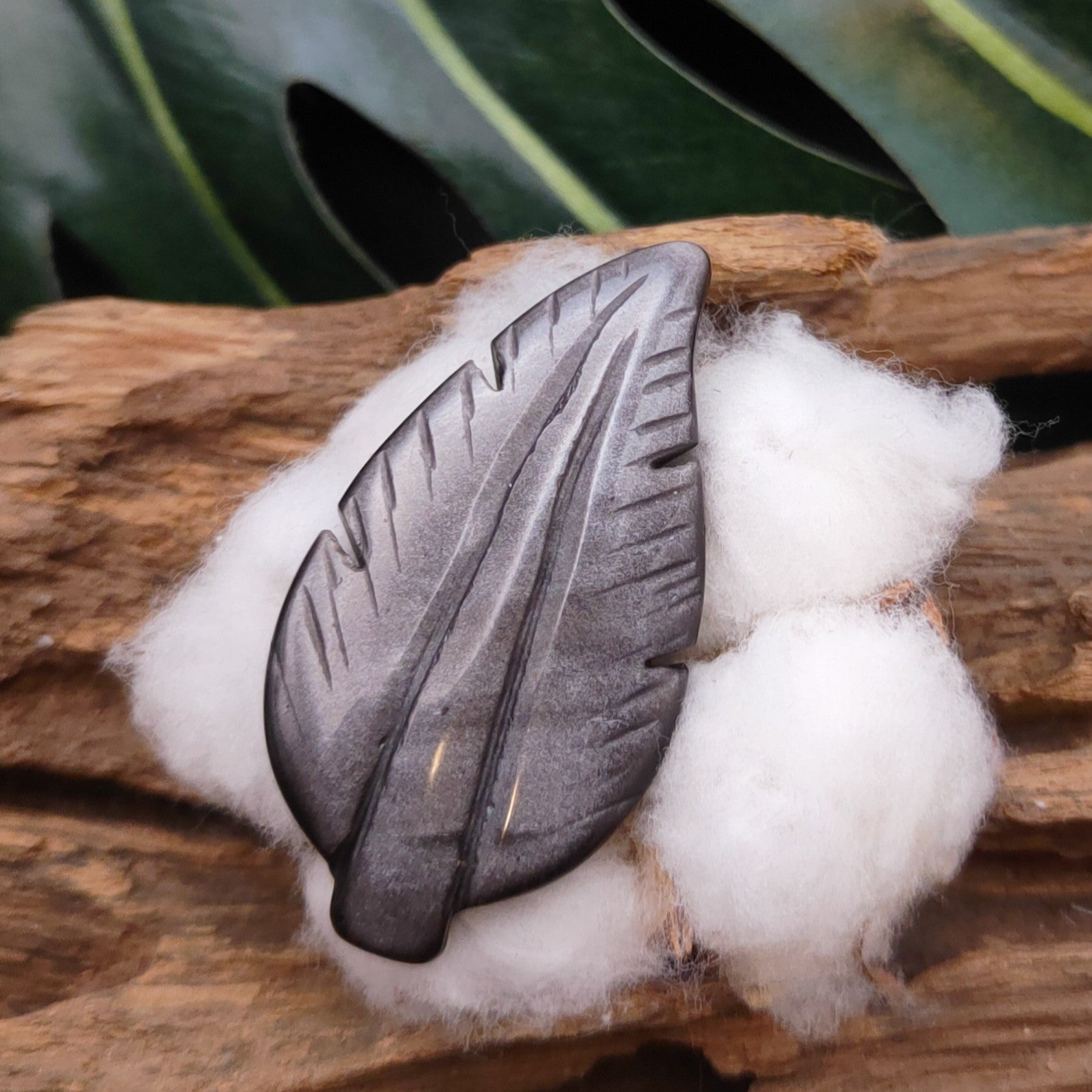 Veer zilver Obsidiaan