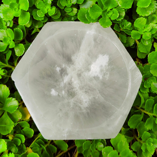 Seleniet schaaltje Hexagon