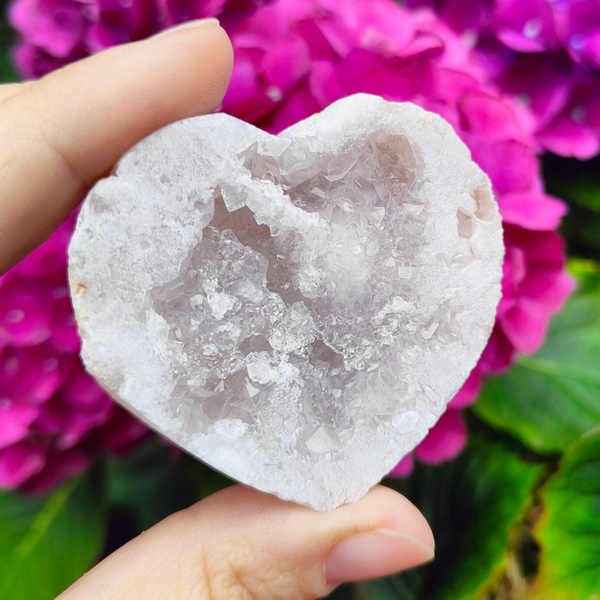 Bergkristal geode hart 2