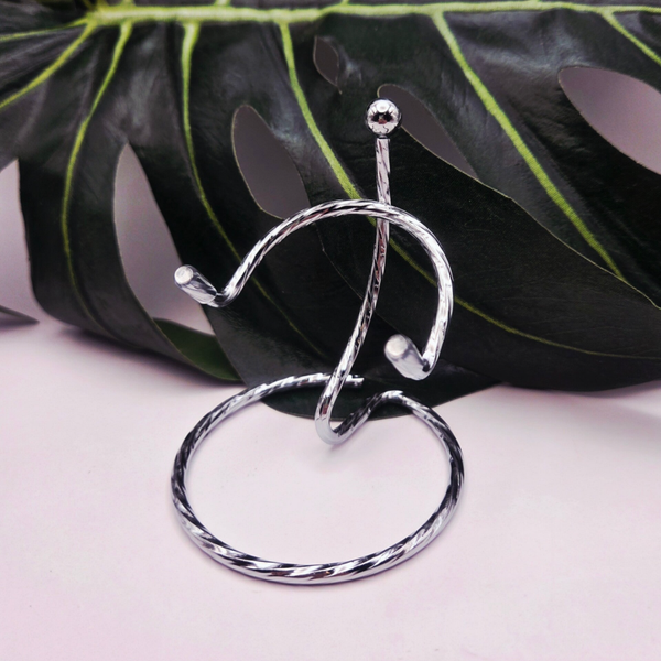 Standaard rond zilver