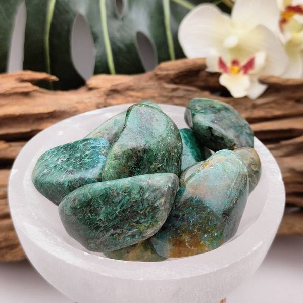 Chrysocolla trommelsteen L