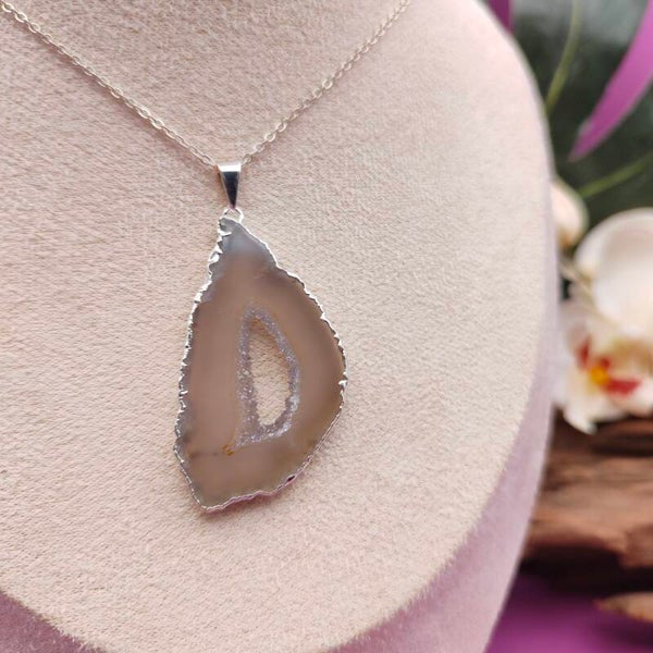 Hanger Agaat druzy 7