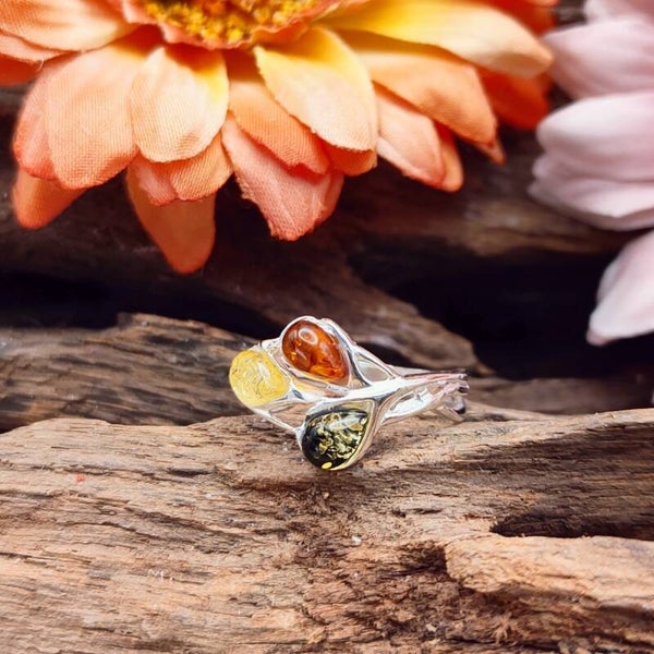 Ring Barnsteen Druppeltjes