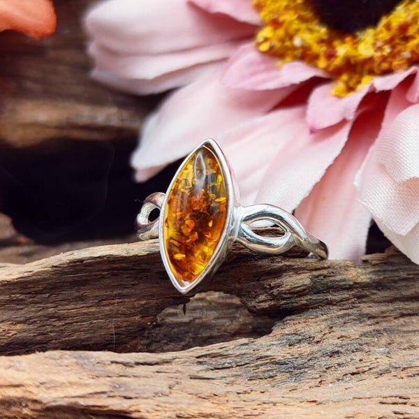 Ring Barnsteen Ovaal