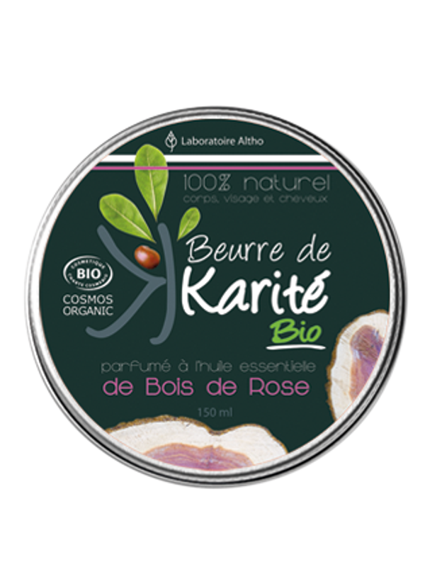 Beurre de Karité bio - Bois de rose