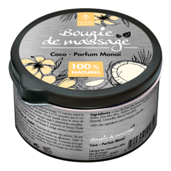 Bougie de massage Coco / Parfum Monoï