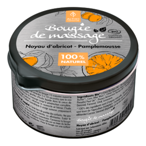 Bougie de massage Abricot / Pamplemousse