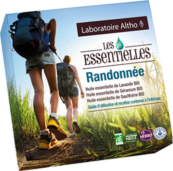 Les essentielles - Randonnée Coffret de 3 huiles essentielles bio de 10 mL