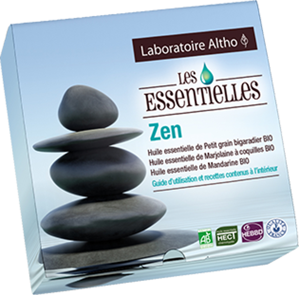 Les essentielles - Zen Coffret de 3 huiles essentielles bio de 10 mL
