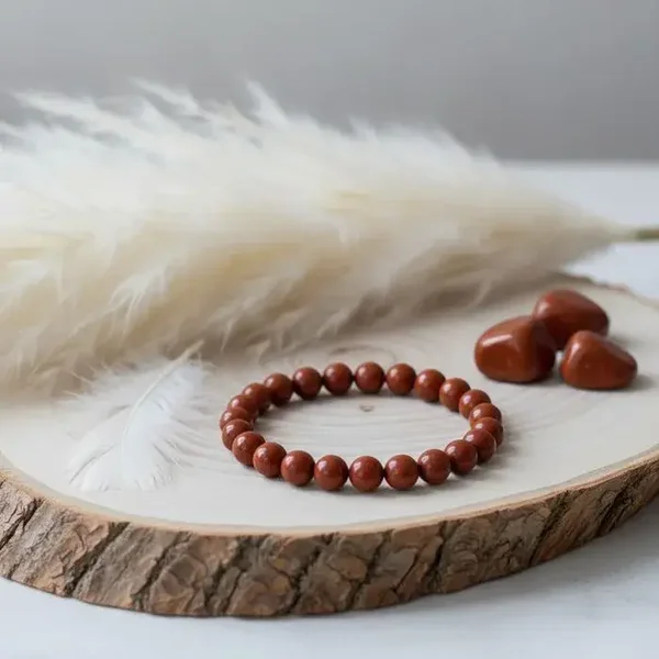 Bracelet Essentiel «Énergie» Jaspe Rouge