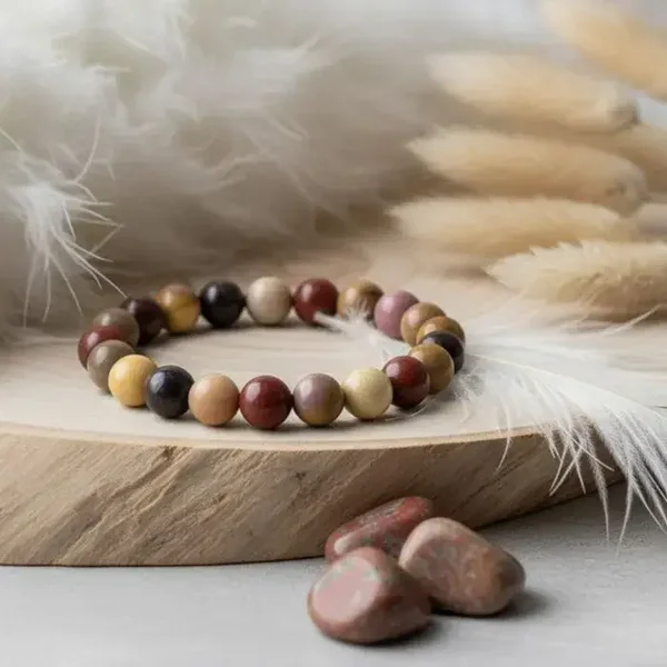 Bracelet Essentiel «Courage» Jaspe Mookaite