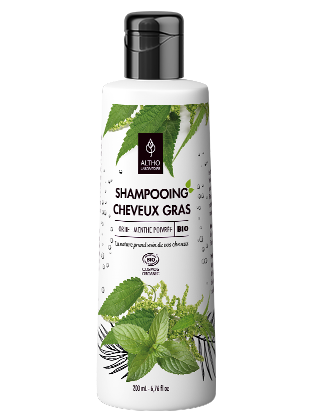 Shampooing cheveux gras bio - Ortie / Menthe poivrée