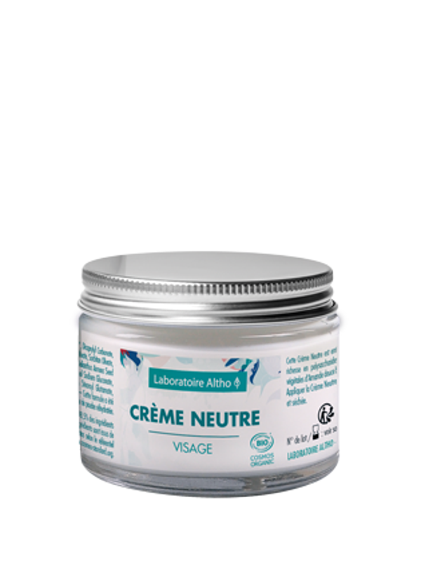 Crème neutre bio - visage - 50 mL