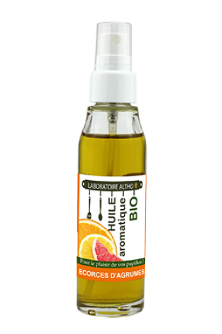 Huile culinaire bio - Écorces d'agrumes