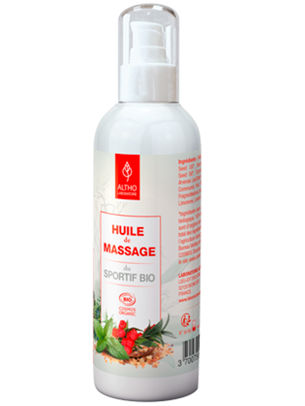 Huile de massage Sportif bio
