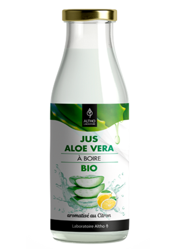 Jus Aloe Vera bio aromatisé au citron - à boire
