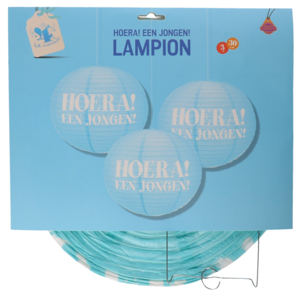 Lampion een jongen