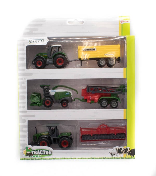 3 tractors met aanhanger 1