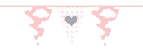 Slinger wolkjes roze