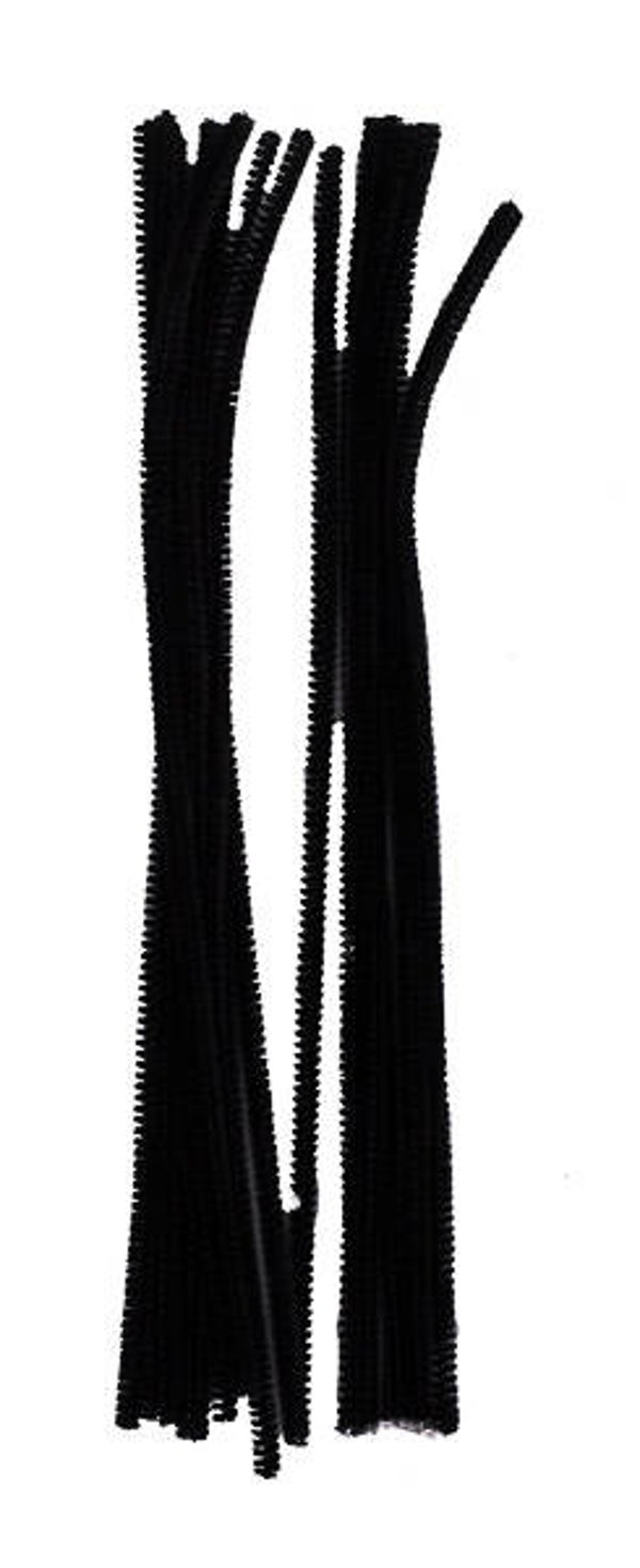Chenille zwart