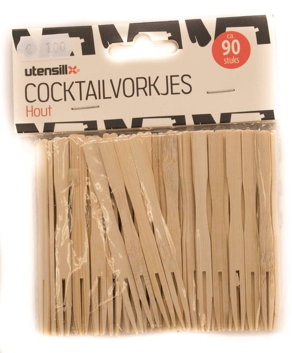 Cocktailvorkjes hout