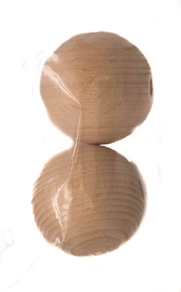 Houten kraal 40mm