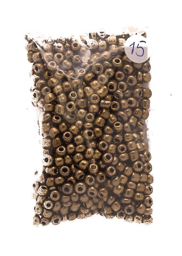 Glaskraal brons/goud (15)