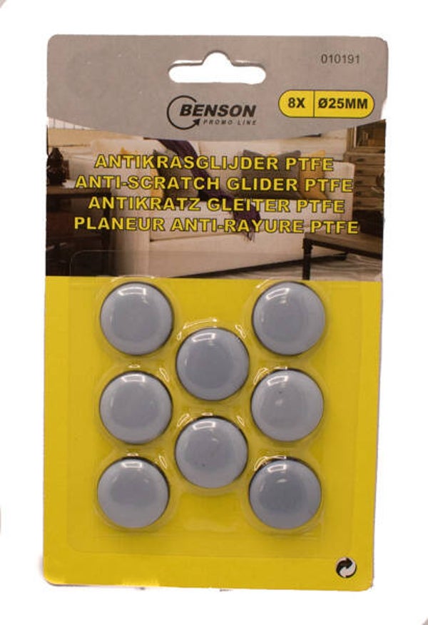 Antikrasglijder PFTE rond