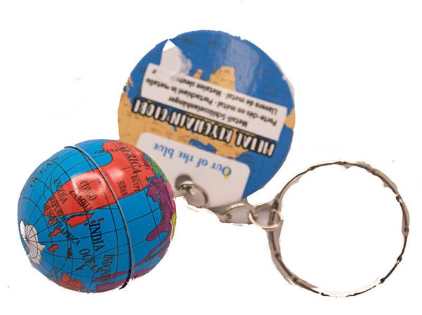 Sleutelhanger wereldbol