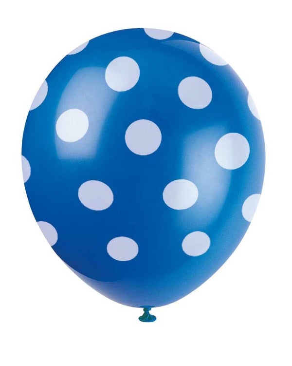 Ballon stip donker blauw
