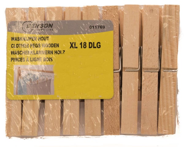 Wasknijper hout XL