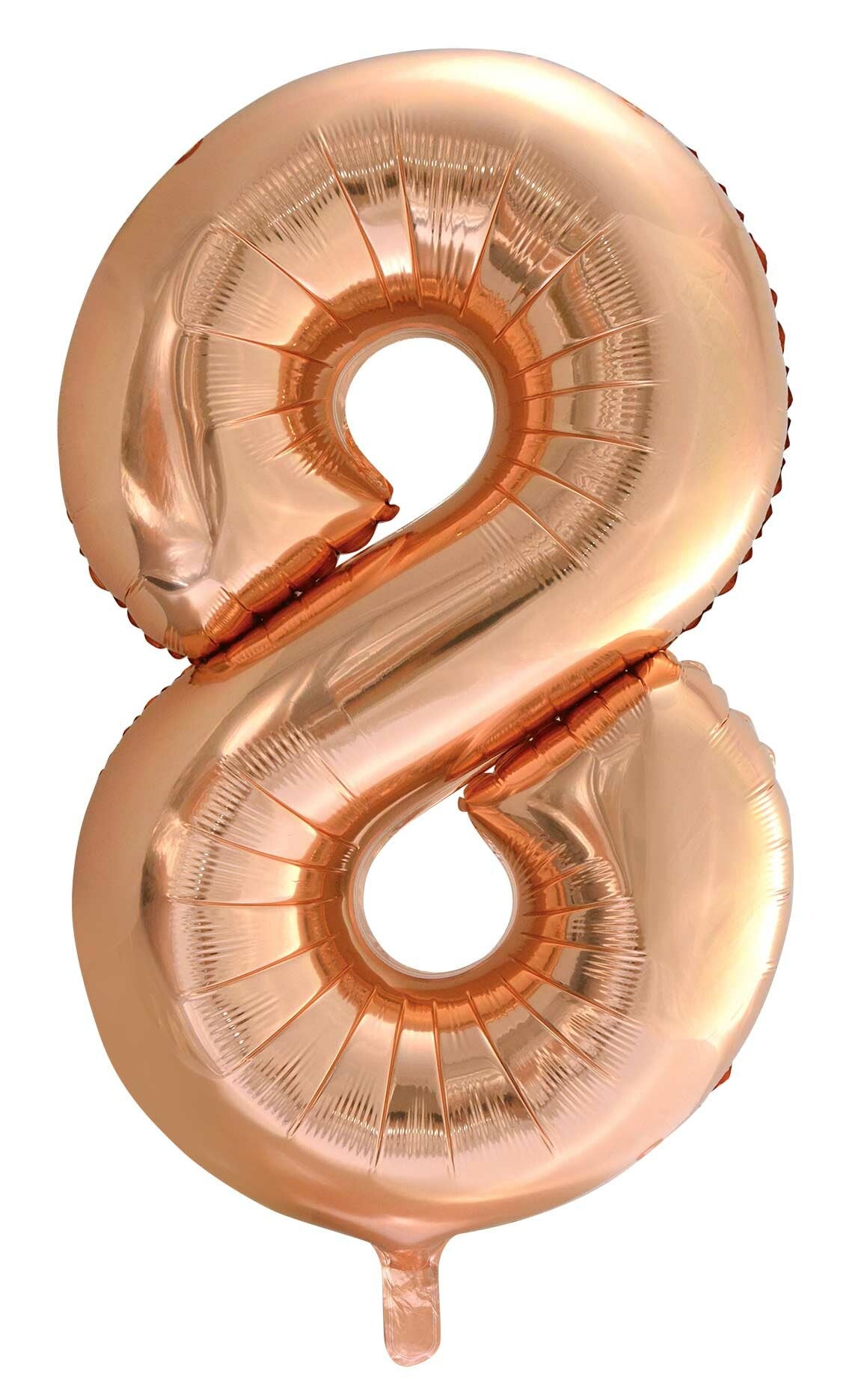 Cijferballon rosé 8