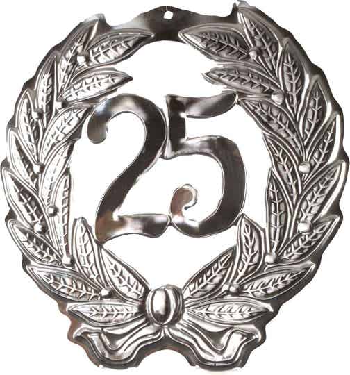 Schild 25 jaar getrouwd