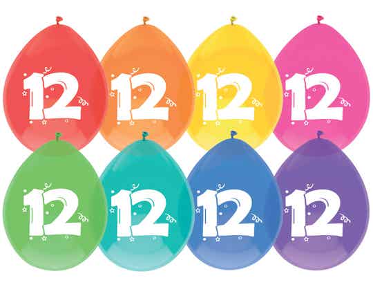 Ballonnen 12 jaar