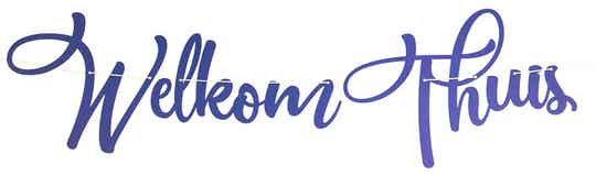 Letterslinger welkom thuis w/b