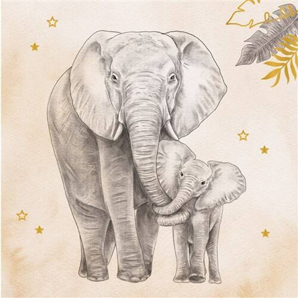 Servetten baby safari (neutraal)