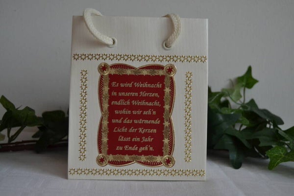 Geschenktasche "Weihnachtstext"   cs125