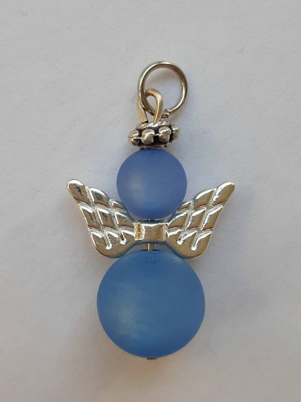 Perlenengel "blau"   PE014