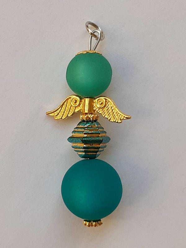 Perlenengel "türkis"   PE034