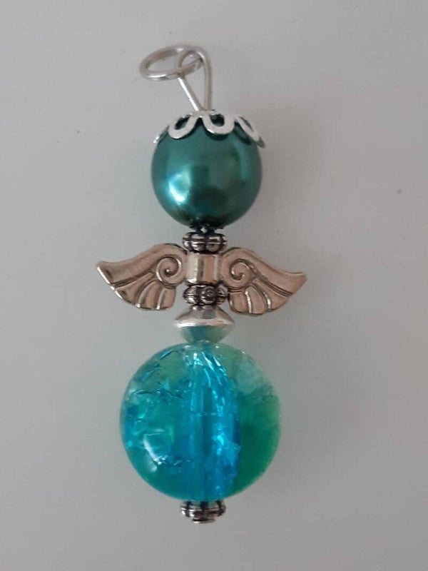 Perlenengel "türkis"   PE044