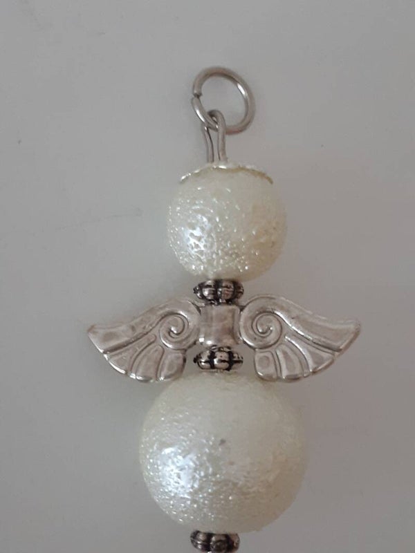 Perlenengel "weiß"   PE059