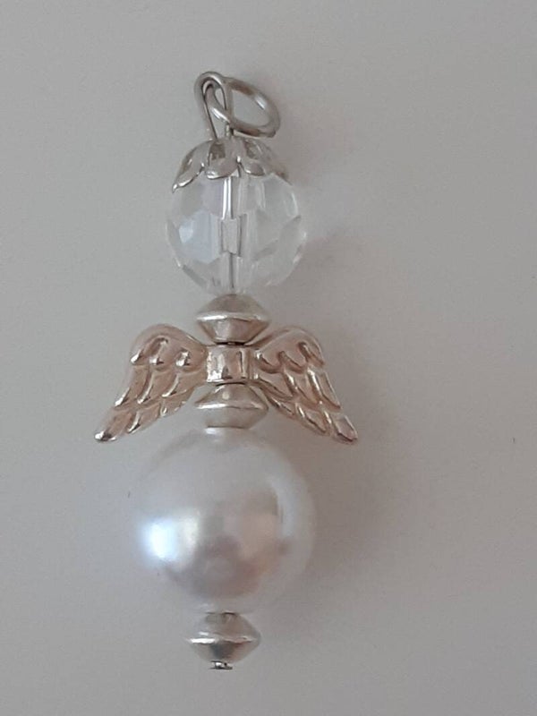 Perlenengel "weiß"   PE070