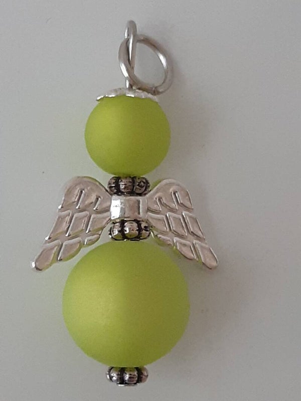 Perlenengel "grün"   PE071