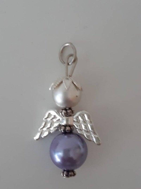 Perlenengel "blau"   PE080