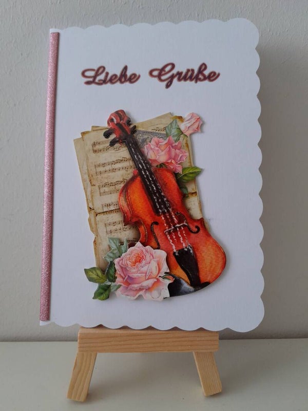 Glückwunschkarte "Geige"   cs101